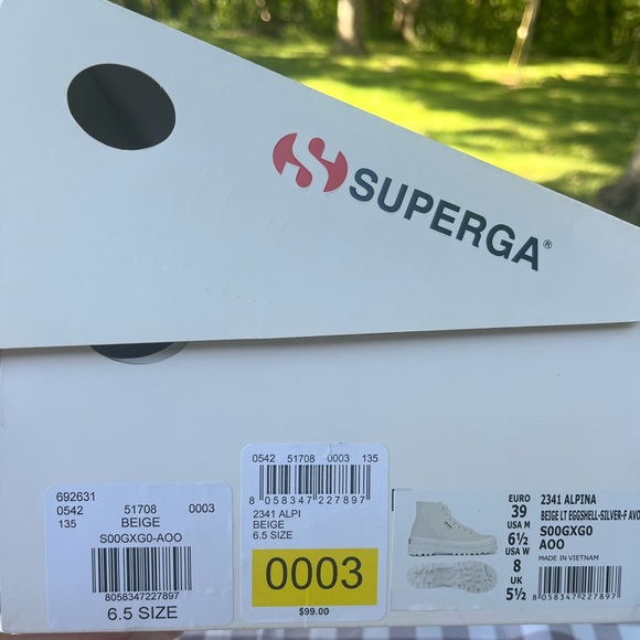 SUPERGA✨NIB✨Chunky Platform Canvas Combat Boots/Hi-Top Sneakers, US W8, M6.5 - Picture 12 of 16
